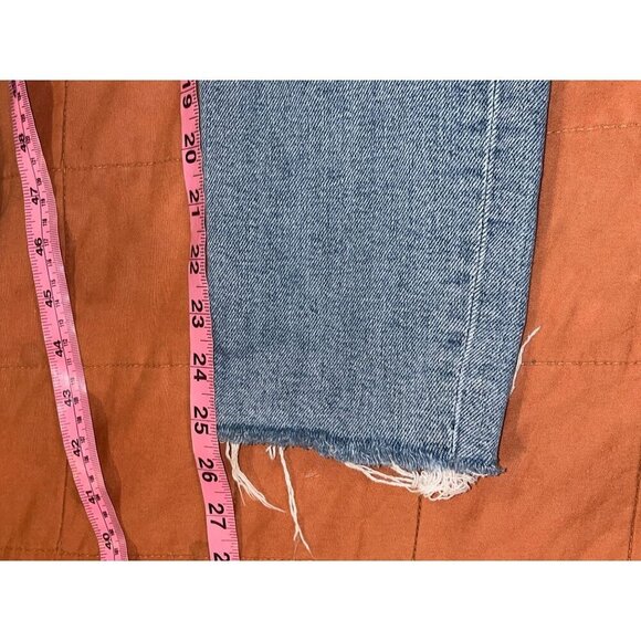 Re/Done 90s cropped distressed high-rise skinny jeans Women's Size 26 - Picture 8 of 12